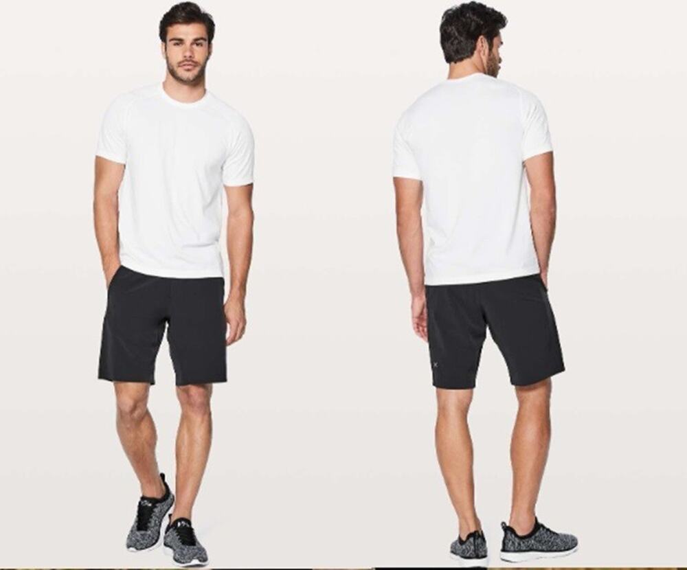 Lululemon Sz L Men's License To Train Short Linerless 10" Inseam Black